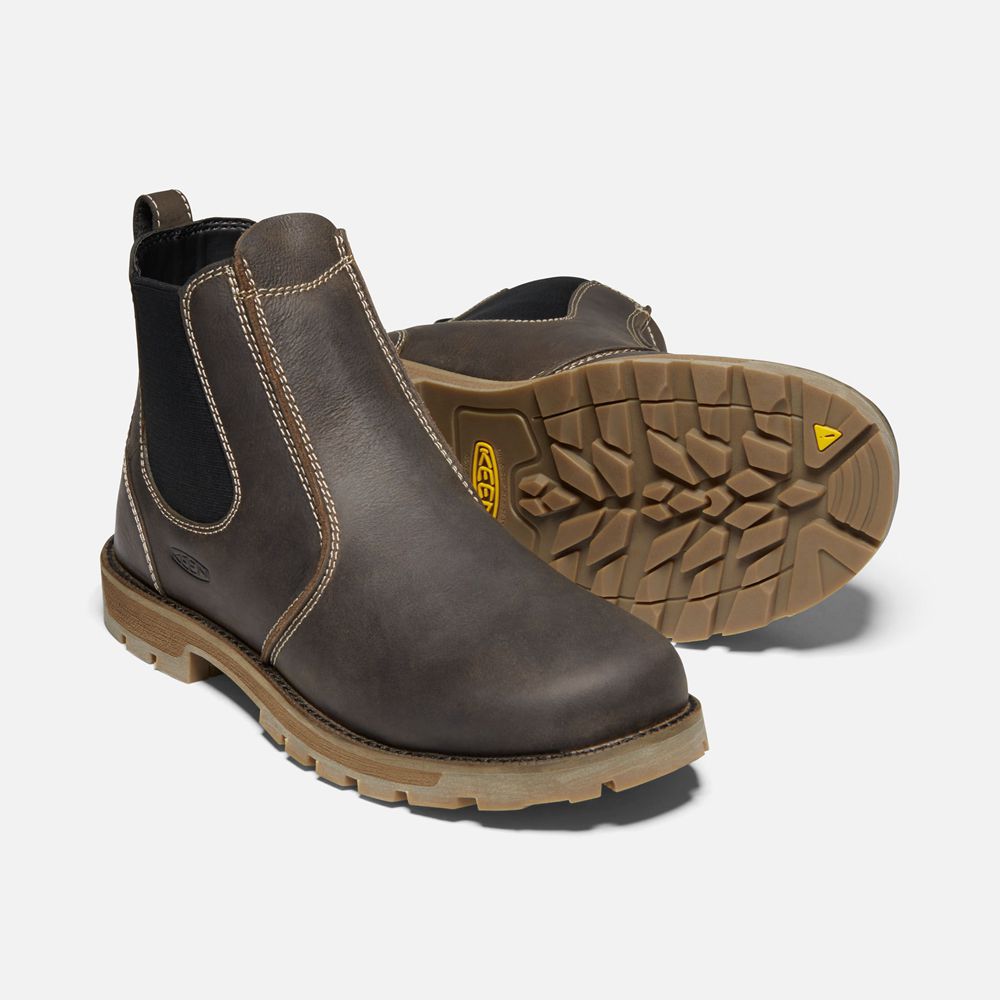 Botte de Travail Keen Homme Noir Marron | Seattle Romeo (Soft Toe) | ZROKB-8120